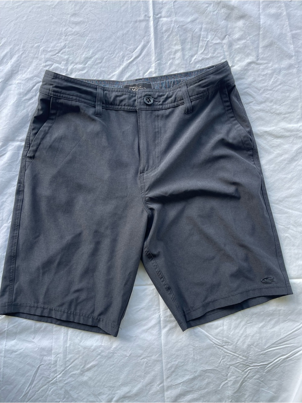 O'Neill Men's Charcoal Flat Front Shorts